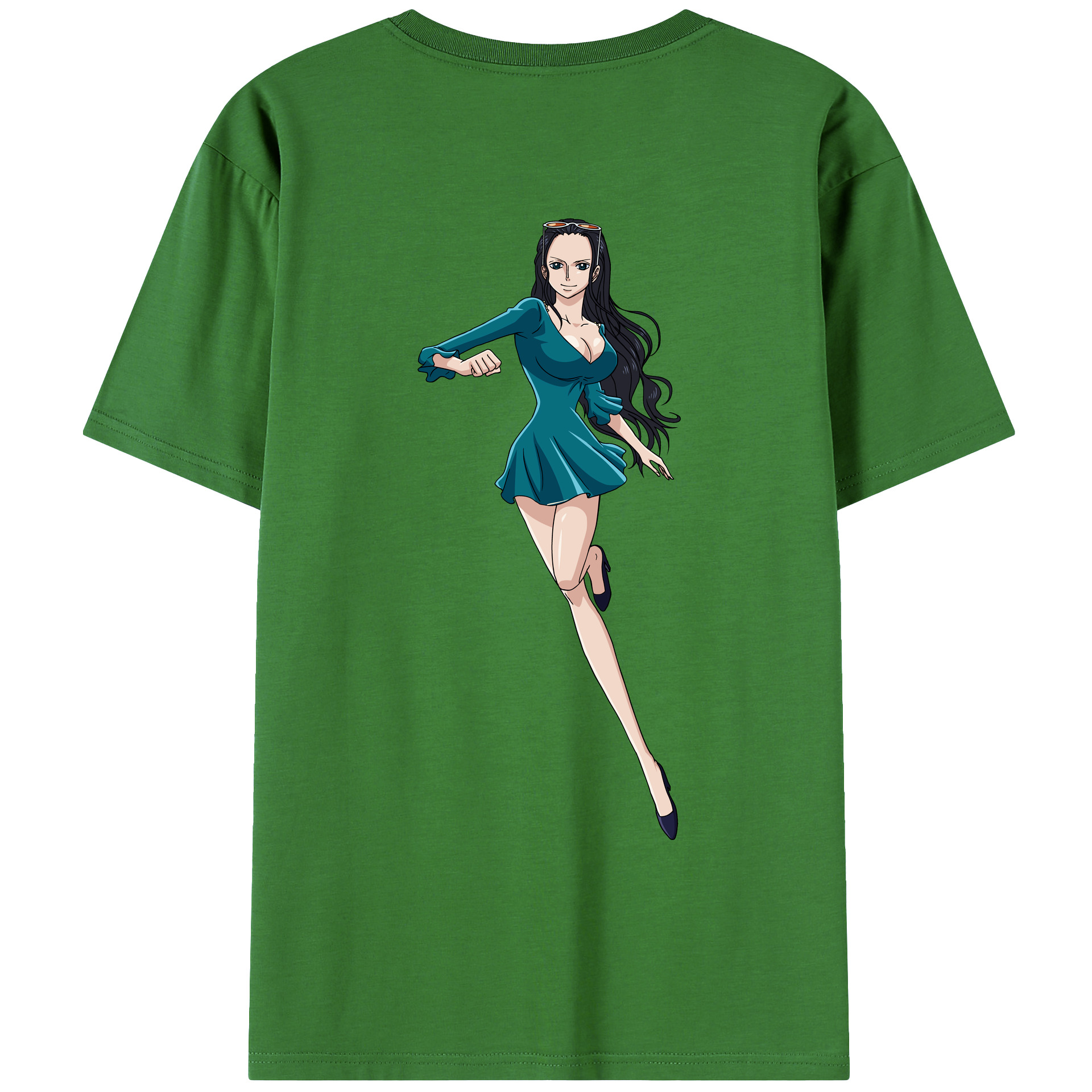 ワンピース ニコ・ロビン ONE PIECE Nico Robin レディース半袖Tシャツ(バックプリント)